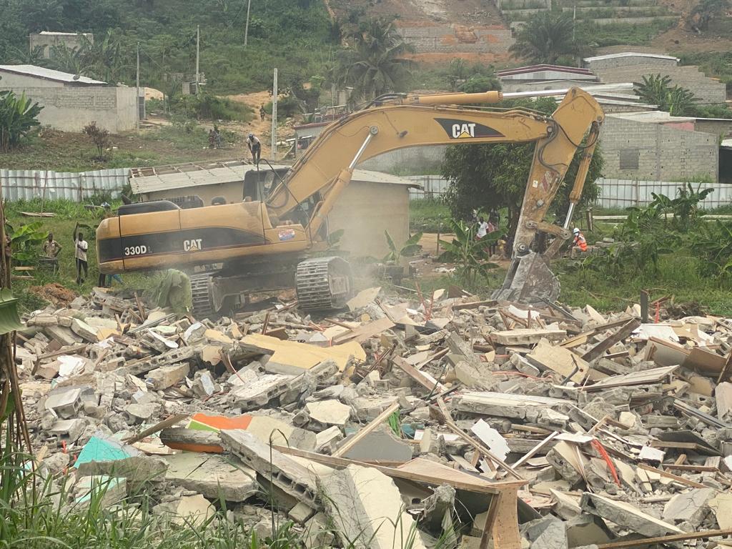 Métro d’Abidjan : Reprise de l’opération de démolition des bâtis sur l’emprise